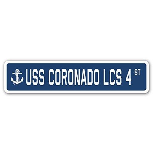 USS Coronado LCS 4 Street Sign us Navy Ship Vetera...