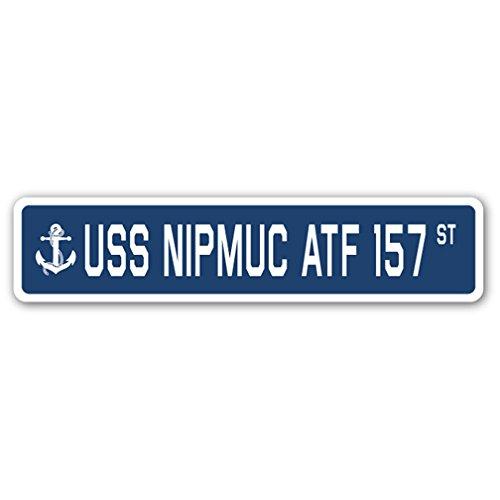 USS NIPMUC ATF 157 Street Sign us Navy Ship Vetera...