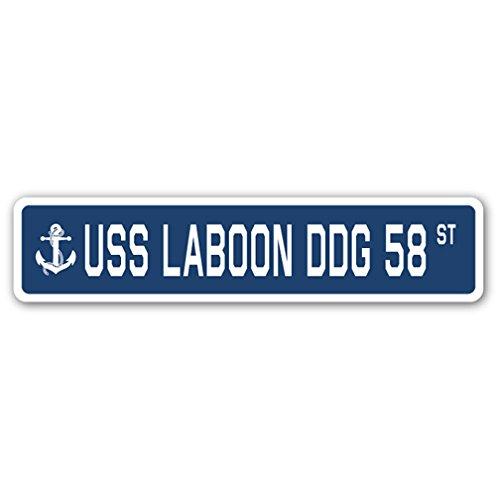 USS Laboon DDG 58 Street Sign us Navy Ship Veteran...