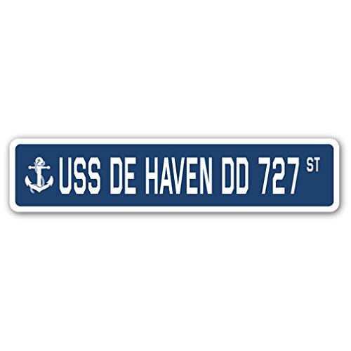 USS DE Haven DD 727 Street Sign us Navy Ship Veter...