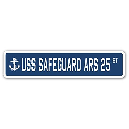 USS Safeguard ARS 25 Street Sign us Navy Ship Vete...
