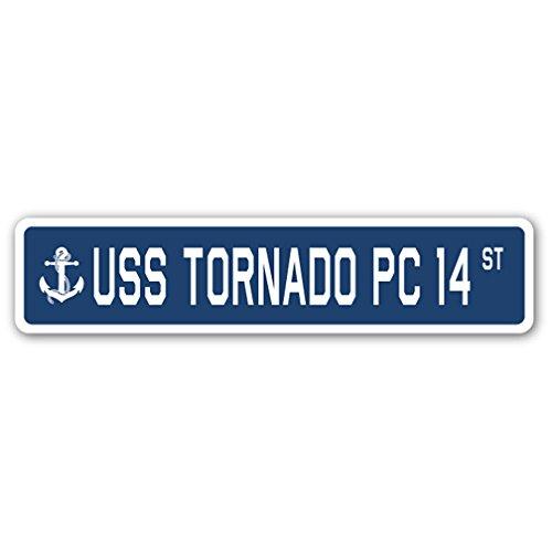 USS Tornado PC 14 Street Sign us Navy Ship Veteran...