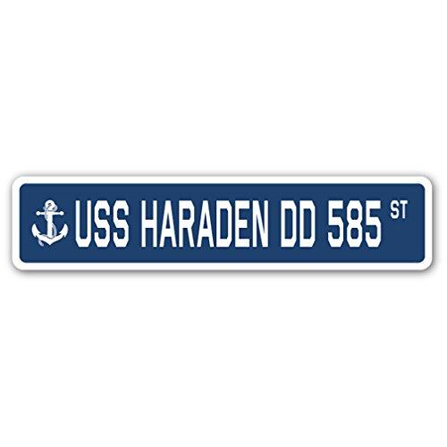 USS HARADEN DD 585 Street Sign us Navy Ship Vetera...