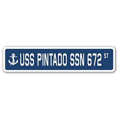 USS Pintado SSN 672 Street Sign us Navy Ship Veter...