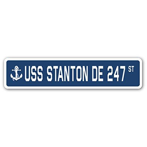 USS Stanton DE 247 Street Sign us Navy Ship Vetera...