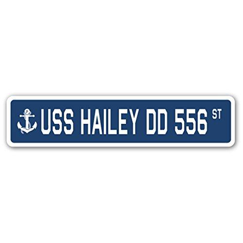 USS Hailey DD 556 Street Sign us Navy Ship Veteran...
