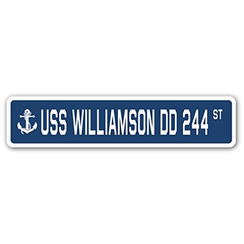 USS Williamson DD 244 Street Sign us Navy Ship Vet...