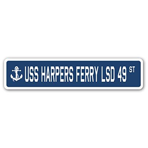 USS Harpers Ferry LSD 49 Street Sign us Navy Ship ...