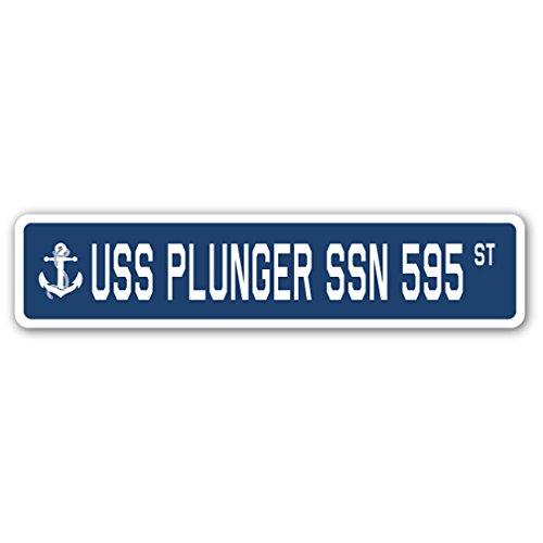 USS Plunger SSN 595 Street Sign us Navy Ship Veter...