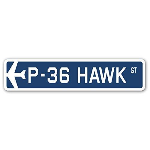 P-36 Hawk Street Sign Air Force Aircraft Military ...