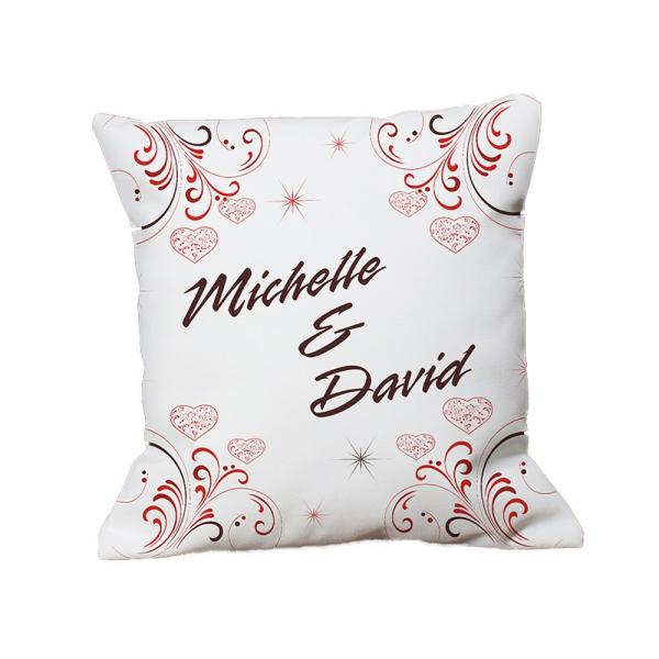 GiftsForYouNow Personalized Couples Throw Pillow, ...