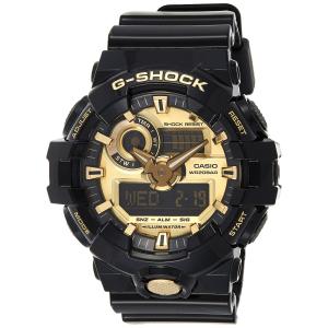 カシオメンズ 'G SHOCK' クォーツ レジン カジュアル ウォッチ One Size ブラックゴールド