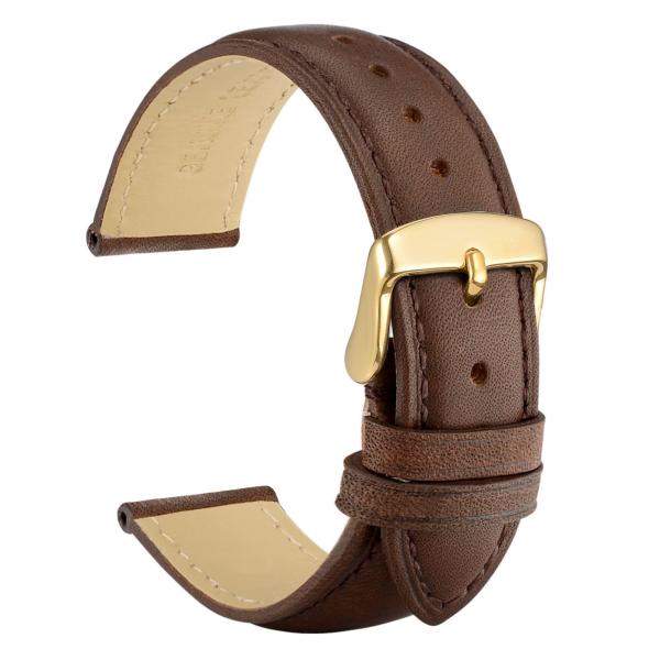WOCCI 19mm Vintage Leather Watch Band for Men and ...