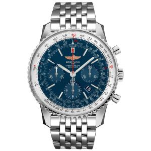 ブライトリング ナビタイマー 01 ブルー ダイヤル 46mm メンズ 腕時計 AB012721/C889-453A