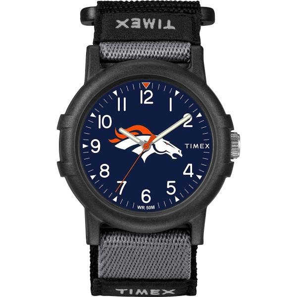Timex NFL Tribute Recruit デンバー・ブロンコス 38mm ファストラップ ...