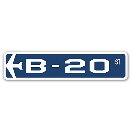 B-20 Street Sign Air Force Aircraft Military | Ind...