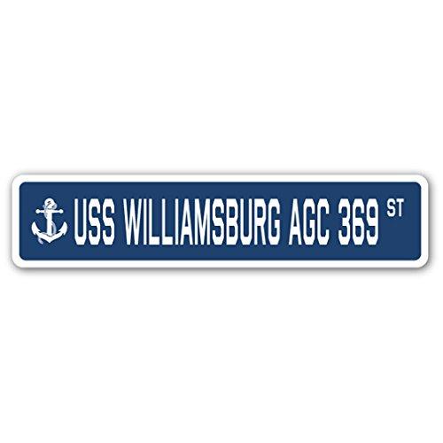 USS Williamsburg AGC 369 Street Sign us Navy Ship ...