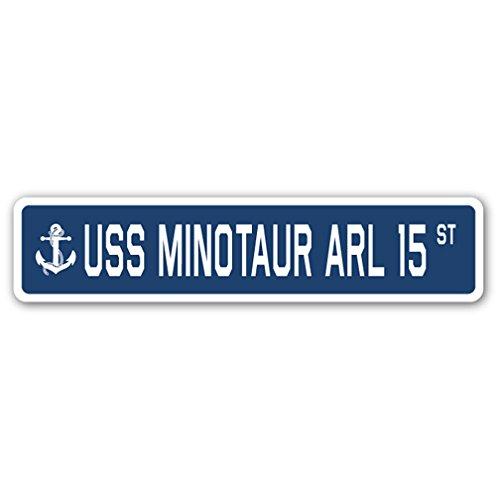 USS Minotaur ARL 15 Street Sign us Navy Ship Veter...