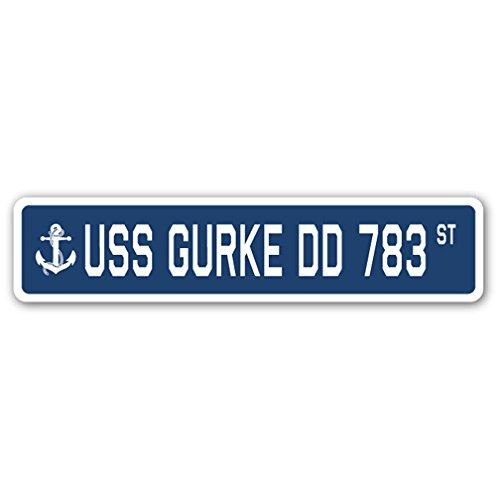 USS GURKE DD 783 Street Sign us Navy Ship Veteran ...
