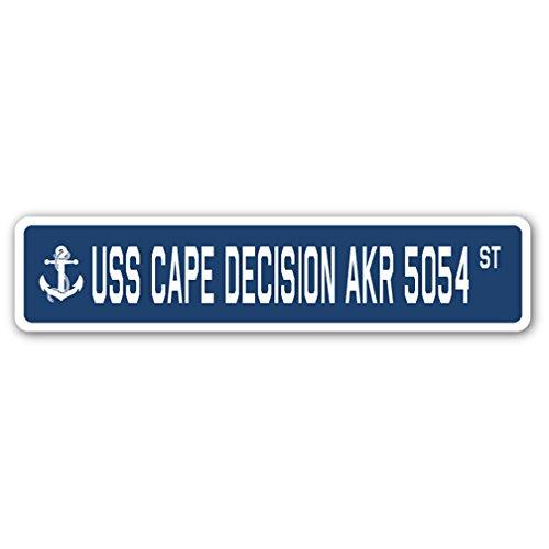 USS Cape Decision AKR 5054 Street Sign us Navy Shi...