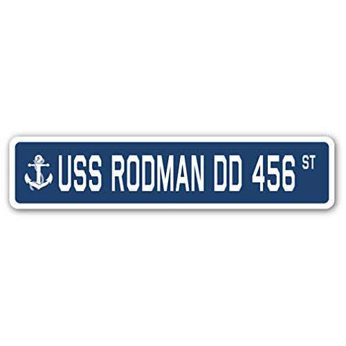 USS Rodman DD 456 Street Sign us Navy Ship Veteran...