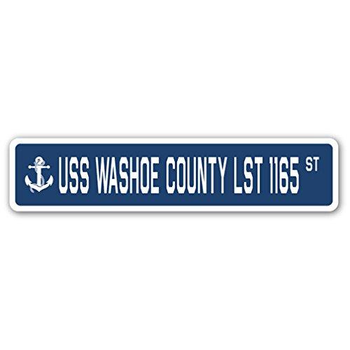 USS Washoe County LST 1165 Street Sign us Navy Shi...
