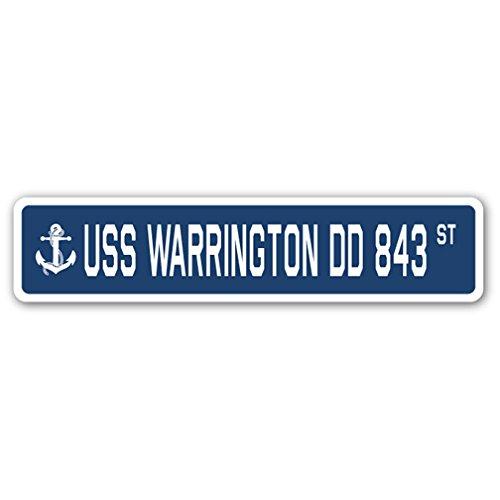 USS Warrington DD 843 Street Sign us Navy Ship Vet...