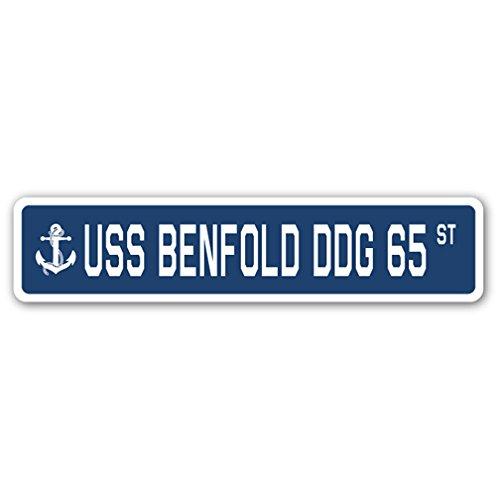 USS Benfold DDG 65 Street Sign us Navy Ship Vetera...