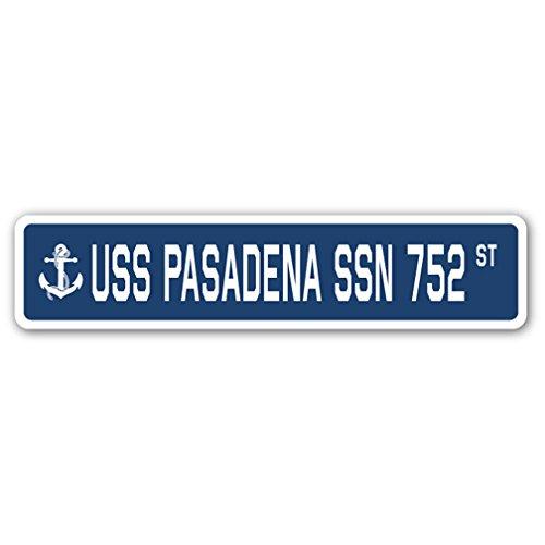 USS Pasadena SSN 752 Street Sign us Navy Ship Vete...