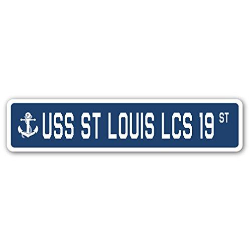 USS ST Louis LCS 19 Street Sign us Navy Ship Veter...