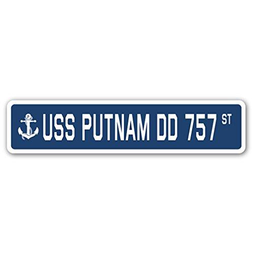 USS Putnam DD 757 Street Sign us Navy Ship Veteran...