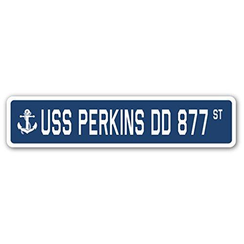USS Perkins DD 877 Street Sign us Navy Ship Vetera...