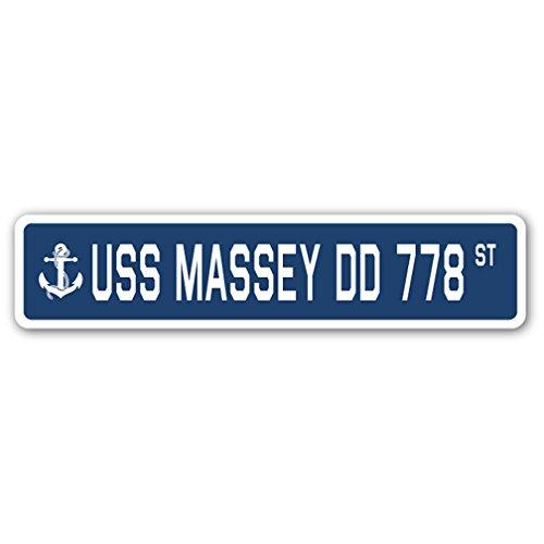 USS Massey DD 778 Street Sign us Navy Ship Veteran...