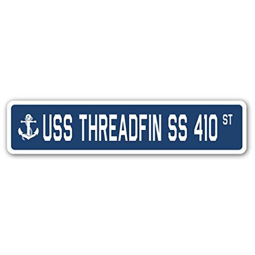 USS Threadfin SS 410 Street Sign us Navy Ship Vete...