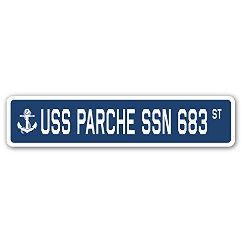 USS PARCHE SSN 683 Street Sign us Navy Ship Vetera...