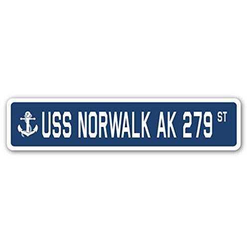 USS Norwalk AK 279 Street Sign us Navy Ship Vetera...