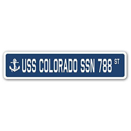 USS Colorado SSN 788 Street Sign us Navy Ship Vete...