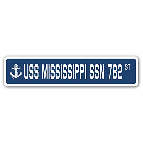 USS Mississippi SSN 782 Street Sign us Navy Ship V...