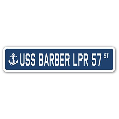 USS Barber LPR 57 Street Sign us Navy Ship Veteran...
