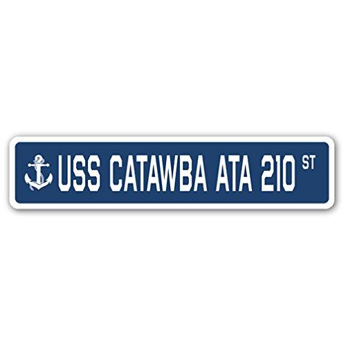 USS Catawba ATA 210 Street Sign us Navy Ship Veter...
