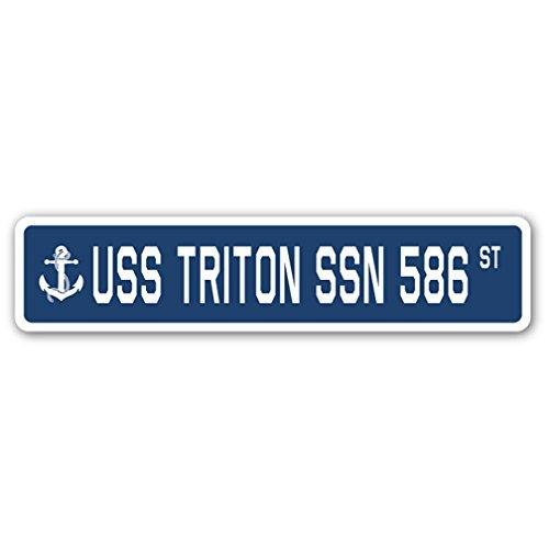 USS Triton SSN 586 Street Sign us Navy Ship Vetera...