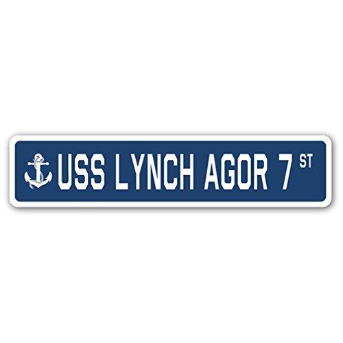 USS Lynch AGOR 7 Street Sign us Navy Ship Veteran ...