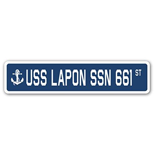 USS LAPON SSN 661 Street Sign us Navy Ship Veteran...