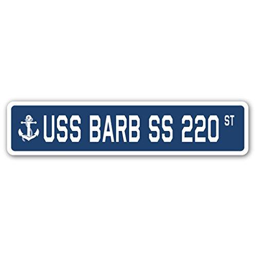 USS Barb SS 220 Street Sign us Navy Ship Veteran S...