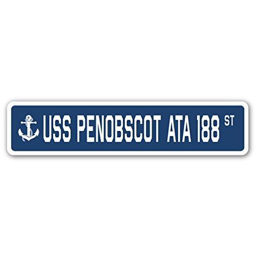 USS Penobscot ATA 188 Street Sign us Navy Ship Vet...