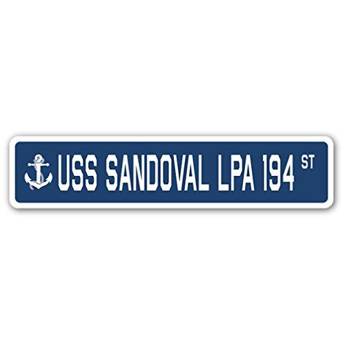 USS Sandoval LPA 194 Street Sign us Navy Ship Vete...