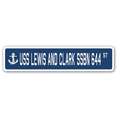USS Lewis and Clark SSBN 644 Street Sign us Navy S...