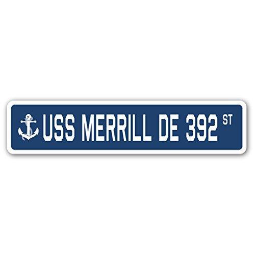 USS Merrill DE 392 Street Sign us Navy Ship Vetera...