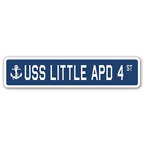 USS Little APD 4 Street Sign us Navy Ship Veteran ...