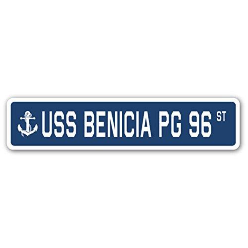 USS Benicia PG 96 Street Sign us Navy Ship Veteran...